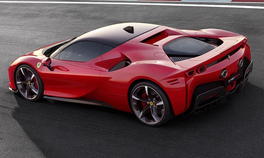 ferrari f90 hibrido enchufable