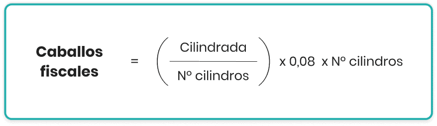 formula calculo caballos fiscales