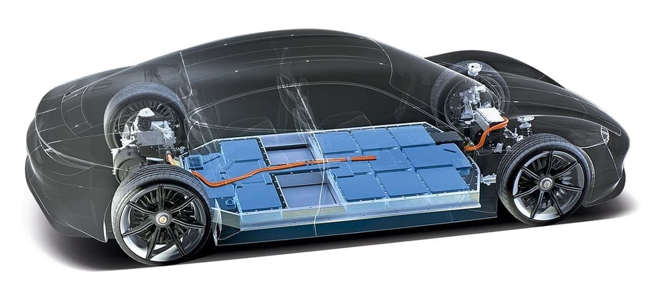 batería del coche eléctrico desde dentro
