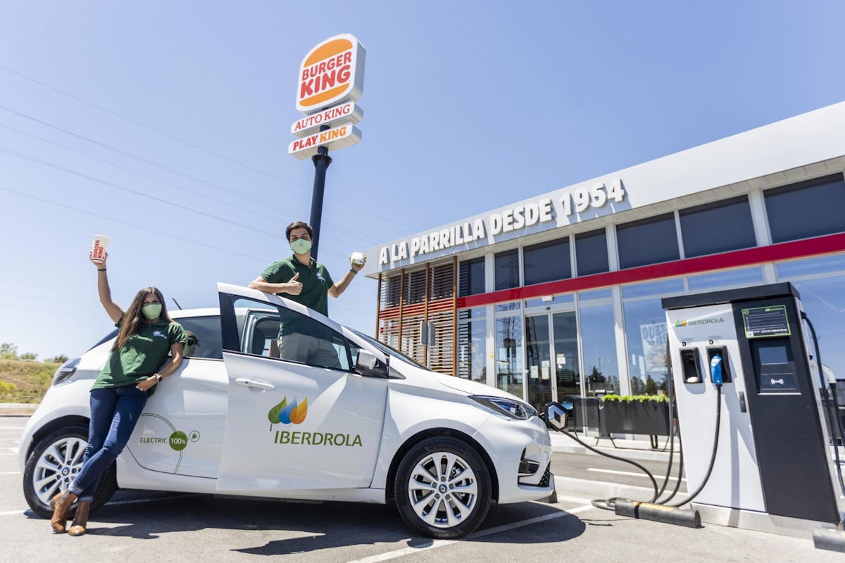 puntos de carga para coche eléctrico en Burger King